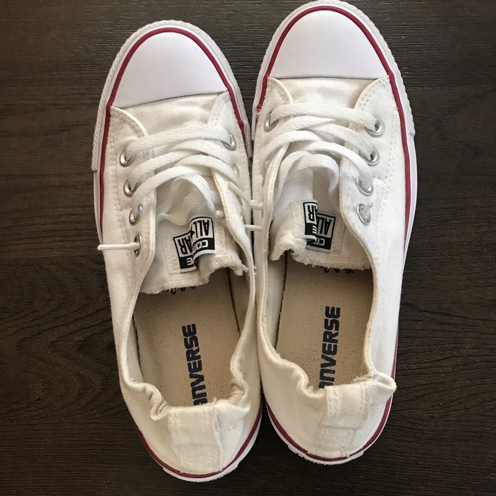 Converse slip ons white